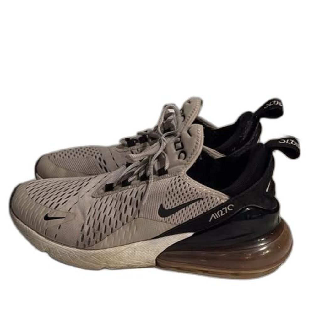 Nike Air Max 270 Men’s Size 10 Gray Black Running Shoes Lifestyle Sneakers